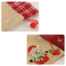 1 Túi quà Giáng sinh có dây rút Thiết kế 3D Túi quà tặng gói quà cho quà tặng, quà tặng và đồ trang trí Người tuyết, ông già Noel, hươu siêu dễ thương, Quà tặng cho bạn bè, Đồ trang trí tiệc Giáng sinh, Đạo cụ chụp ảnh ngày lễ, Đồ trang trí Giáng sinh - Nhiều màu - Xem 6