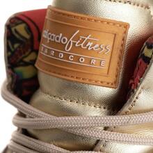 Women's Leather Gym Sneakers - 金色 - 查看 6