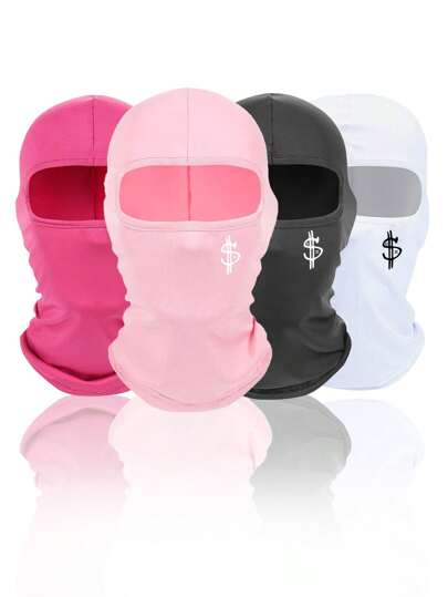 2pcs Unisex Balacla Va Ski Mask, Face Cover Windproof Dustproof For Casual Daily Use, Outdoor Activities Like Riding, Skiing, Hiking, Mountaineering