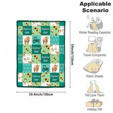 1 chiếc chăn Highlandwool, chăn vải nỉ hoa hướng dương, chăn mùa thu ấm áp thoải mái, chăn kỷ niệm khoảnh khắc đáng nhớ, quà tặng sinh nhật, quà tặng giáng sinh, quà tặng cho gia đình và bạn bè, thích hợp cho phòng ngủ, văn phòng, giường, ghế sofa, ghế bành, dùng để ngủ trưa, cắm trại, du lịch - Nhiều màu - Xem 7