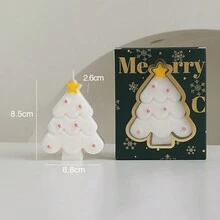 Bougie parfumée en forme d'arbre de Noël, coffret cadeau de bougie d'aromathérapie, décor de table pour cadeaux de fête - Multicolore - Voir 10