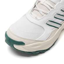Adidas 阿迪达斯 MAXXWAVY 三叶草男女通用休闲低帮运动鞋 - 白色/米色/綠色 - 查看 6