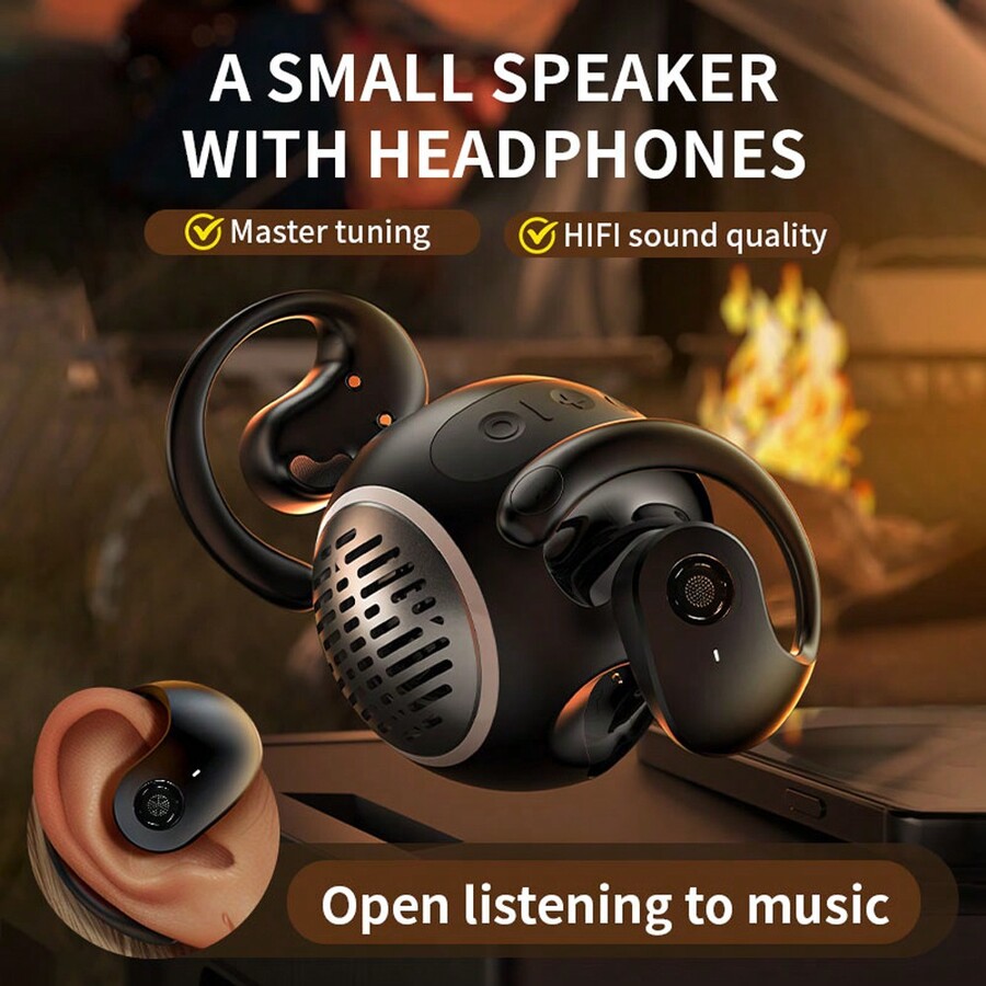 Wireless Headphones Hanging Ears Earphones Speaker Gaming Sport
