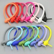 Bộ 5 món phụ kiện mềm mại co giãn có thể điều chỉnh nhiều màu sắc cho móc chìa khóa ô tô, mặt dây chuyền túi xách, dây buộc cáp dữ liệu, đồ trang sức tự làm - Nhiều màu - Xem 2