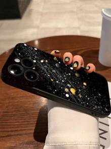 1个星空图案防震TPU手机壳，兼容 11、16 Pro Max、16 Pro、16、15 Pro Max、14 Pro Max / Galaxy / Honor X6A、X7B、X8B，防水防摔防刮，国际版，非国内版 - 黑色 - 查看 6