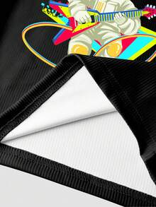 Tween Boy 2 件套紧身吉他和宇航员印花长袖睡衣套装 - 彩色 - 查看 6