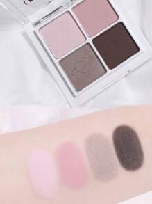 Rom&nd Better Than Eyes Eyeshadow Palette B02 Peony Black, Basic Eyeshadow Palette, 4 Colors Daily Natural Tones, X INAPSQUARE, Velvet Texture, Easy To Blend, Vivid Colors, Matte And Shimmer Finishes, High Color Payoff, Long-Lasting, Korean Makeup, Korea Cosmetics, Gift - B02 PEONY IN BLACK - 查看 4
