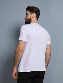 T-Shirts Basic Printed Shirt COLIFORNIA 100% Cotton - trắng - Xem 3