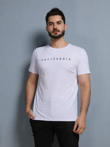 T-Shirts Basic Printed Shirt COLIFORNIA 100% Cotton - trắng - Xem 1