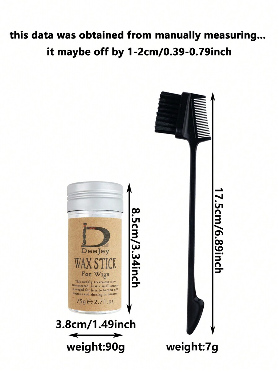 Hair Wax Stick For Wigs, LongLasting Hold Edge Control Hair Gel Non