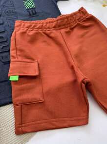 Children's Set Boy T-Shirt Bermuda Shorts Men's Adam - 灰色 - 查看 4