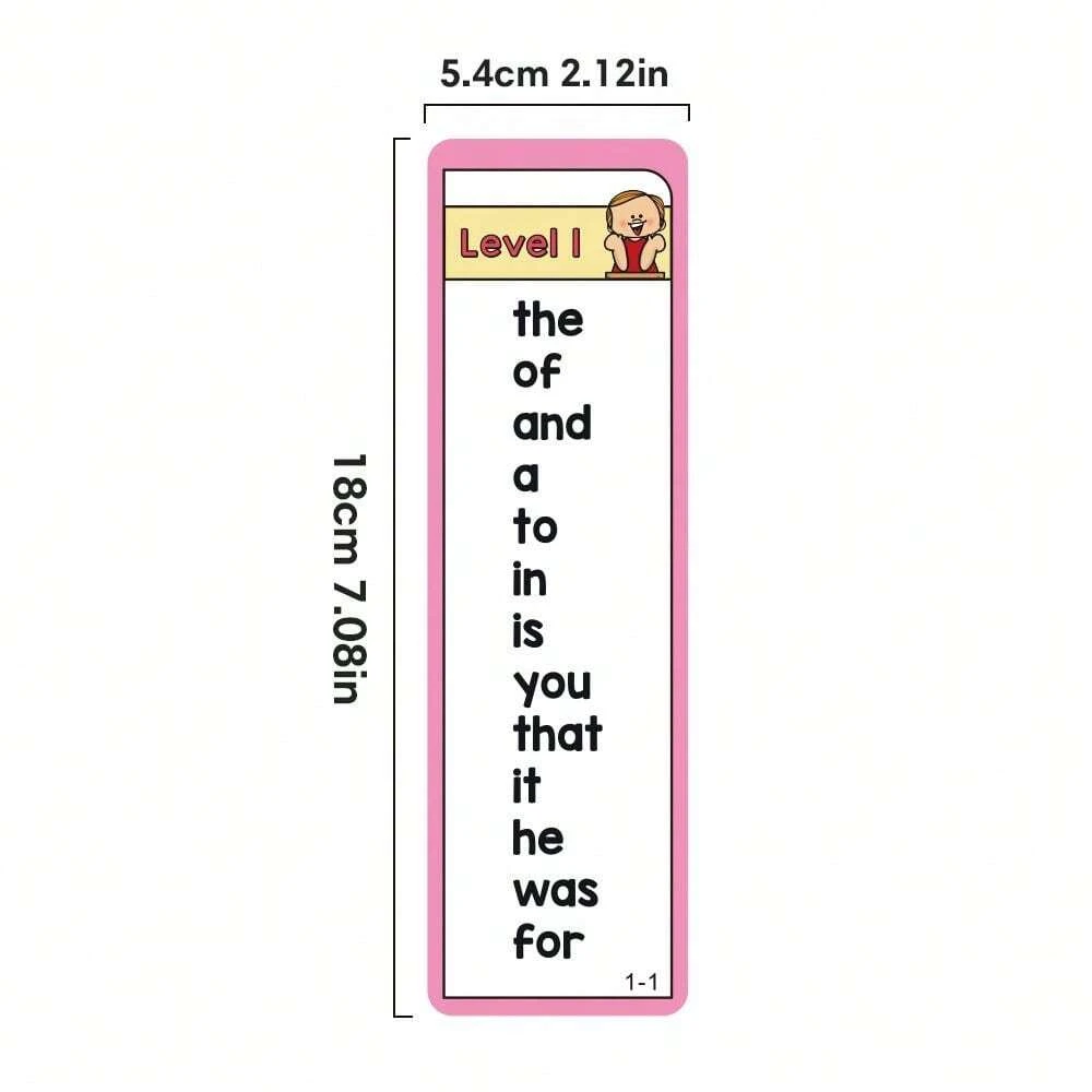 1000 Words English Sight Words Flash Cards Learning Reading Memory