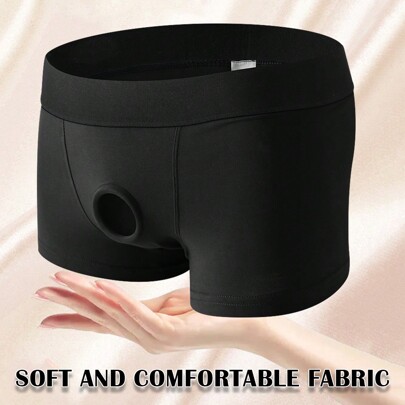 Biancheria intima con cinturini, mutandine con cinturini, biancheria intima senza spalline, boxer, slip sexy, biancheria intima con anello a O, adatta per momenti intimi, regalo perfetto per le coppie (L/XL/XXL)