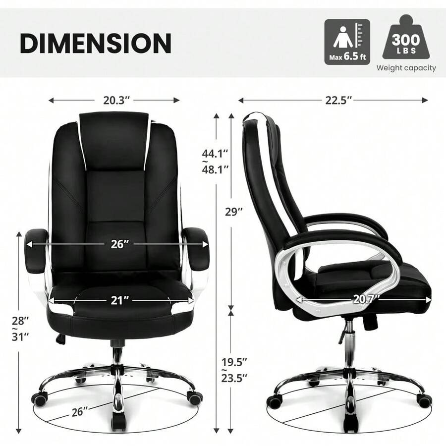 Office Chair Computer Desk Chair Gaming Ergonomic High Back Cushion