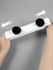 3 chiếc băng đô tai gấu trúc rửa mặt băng đô spa dây buộc tóc cho bé gái trang điểm mặt chăm sóc da quấn đầu khi tắm trang phục trẻ em quà tặng sinh nhật - Nhiều màu - Xem 4