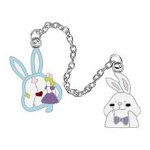 Bộ trâm cài áo dài hình thỏ dễ thương cho nam nữ, ghim tráng men động vật, huy hiệu áo khoác jeans chất lượng cao, quà tặng trang sức tình bạn - Nhiều màu - Xem 14