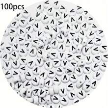 Acrylic Letter Beads Jewelry Making Kit - 100/200/300/500/800/1000/2000pcs, Bohemian Style DIY Bracelets, Necklaces, Keychains With Letter Charms, DIY Craft Supplies - Mixed Hollow Letter Beads With Game & Friendship Themes - Black and White - View 17