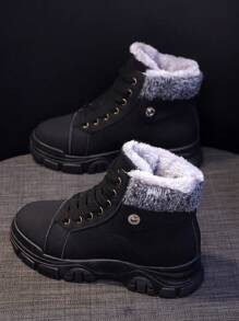 [Recommend Taking One Size Larger]Women's Climbing Shoes Fashion Thermal Lined Sports Shoes Black Sports Shoes High-Top Shoes,Women Winter Boots, Warm Plush Casual Shoes, Ladies Outdoor Leisure Shoes, College Style, Christmas,Winter Women Shoes,Boots,Boots Women,Women Shoes,Booties,Shoes For Women,Snow Boots,Ankle Boots,Shoes Women Boots,Sneakers,Winter Shoes,Ladies Boots
