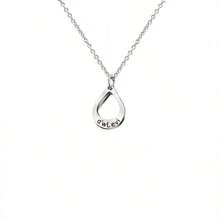 Personalized Gold Stainless Steel Custom Engraved Multi-Layer Water Drop Pendant Necklace For Women, Can Engrave 1-4 Names, Suitable For Festivals, Anniversaries, Valentine's Day/Mother's Day, Fashion, Autumn, Casual, Retro, Classic, Minimalist, Customizable, Personalized, Unique Gift, Ideal For Girlfriend, Mom, Anniversary, Birthday, Daily Wear, Gala, Mother's Day, Valentine's Day, Graduation, Wedding - Style 2 Silver - View 10