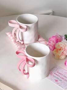 1pc Nordic Style Hand-Painted Butterfly Ceramic Cup Set, Ins Color Glaze American Coffee Cup Set, Coffee Milk Cup, Couple Cup, Mug, Breakfast Cup, Holiday Gift, Birthday Blessing, Party Supplies, Gift For Mom, Dad, Girlfriend - Multicolor - View 13