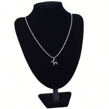 Dây chuyền nam, Dây chuyền choker tối giản cá nhân hóa, Trang sức Hiphop thời trang Unisex, Món quà tuyệt vời cho Giáng sinh, Năm mới, Ngày lễ tình nhân - Bạc - Xem 3