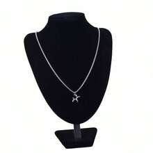 Dây chuyền nam, Dây chuyền choker tối giản cá nhân hóa, Trang sức Hiphop thời trang Unisex, Món quà tuyệt vời cho Giáng sinh, Năm mới, Ngày lễ tình nhân - Bạc - Xem 4
