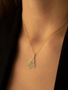 1 PC Charm Necklace Pendant For Women Christmas Day Gift Wedding Anniversary Jewelry