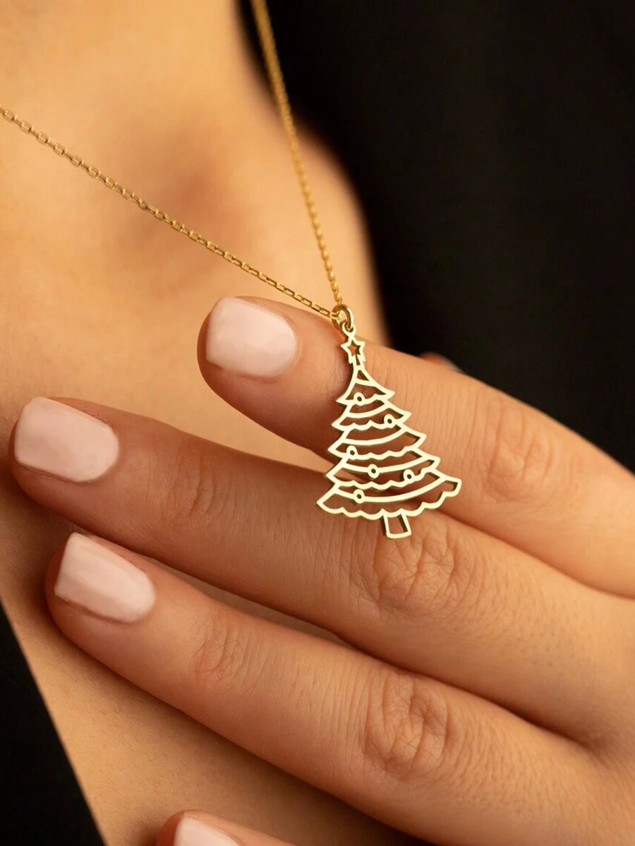 1 PC Charm Necklace Pendant For Women Christmas Day Gift Wedding Anniversary Jewelry