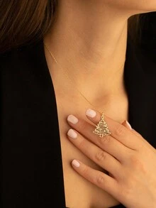 1 PC Charm Necklace Pendant For Women Christmas Day Gift Wedding Anniversary Jewelry