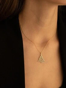 1 PC Charm Necklace Pendant For Women Christmas Day Gift Wedding Anniversary Jewelry