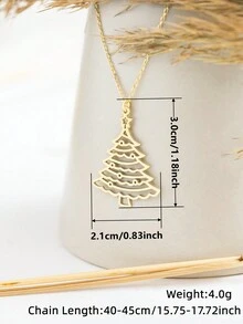 1 PC Charm Necklace Pendant For Women Christmas Day Gift Wedding Anniversary Jewelry