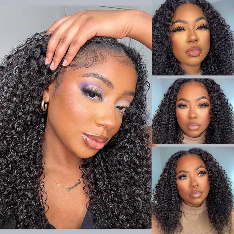 V Part Wig Human Hair No Leave Out Thin Part Wig Glueless Wigs Human