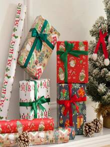 1 Bộ 8 món quà tặng tiệc mới Giấy tráng dày, thủ công in ấn cao cấp (A/B) với phong cách Ông già Noel, Cây thông Noel, Người tuyết, Người bánh gừng, Rất thích hợp để trang trí tiệc ngày lễ. Giáng sinh vui vẻ! - Nhiều màu - Xem 11
