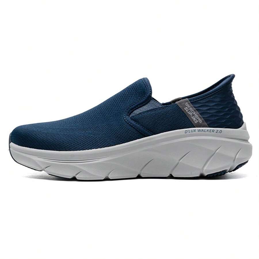Skechers Giày thể thao cổ điển phong cách Panda dành cho nam, giày thường ngày lót ấm - Màu xanh hải quân - Xem 1