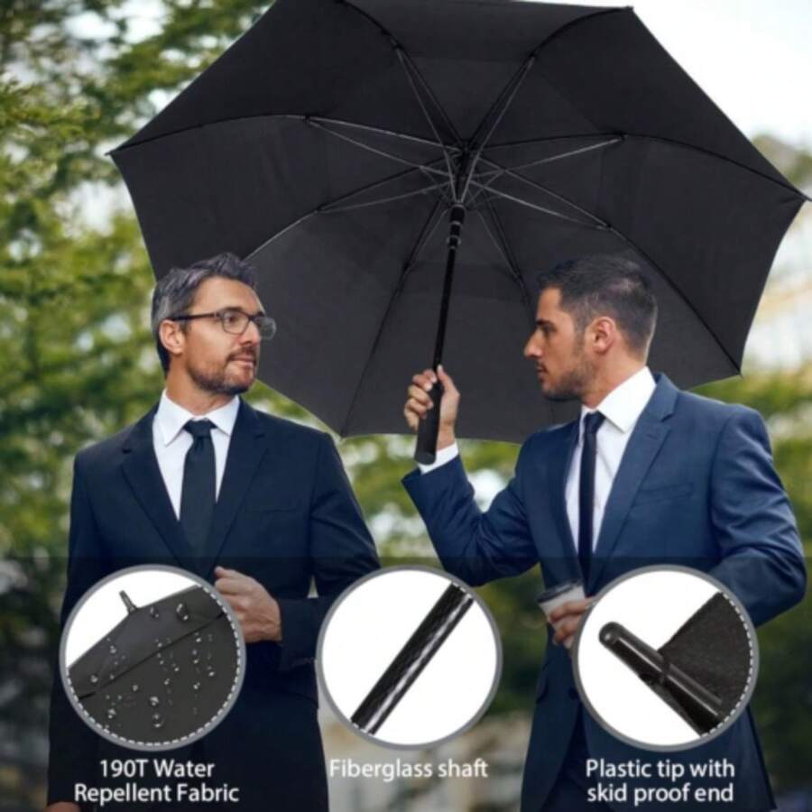 Extra Large Golf Umbrella Automatic Open Windproof Waterproof Dual