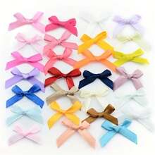 50/500 Pcs Random Color Ribbon Bow Ties, Suitable For Wedding, Festival And DIY Crafts - Perfect For Gift Wrapping, Basket Decor, Birthday Packaging, Office And Wreath Decoration