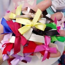 50/500 Pcs Random Color Ribbon Bow Ties, Suitable For Wedding, Festival And DIY Crafts - Perfect For Gift Wrapping, Basket Decor, Birthday Packaging, Office And Wreath Decoration