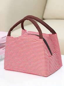 1 件装午餐盒袋学校学生用手提袋防水铝箔便携式午餐袋带保温午餐袋学校午餐盒午餐容器，办公室便携式食品袋，便当盒防水野餐袋，旅行野餐露营袋，学校用品，大学用品，旅行必需品保温女士女士返校用品学校用品袋学校配件 - 黑與白 - 查看 13