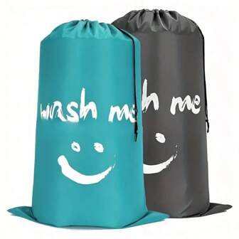 Extra Large Capacity Foldable Drawstring Closure Travel Waterproof Storage Bag, Outdoor Sports Multi-Functional Portable Packing Organizer For Clothes, Underwear, Shoes Travel Dust Cover Bag,Spring,Minimalist,Summer Tops