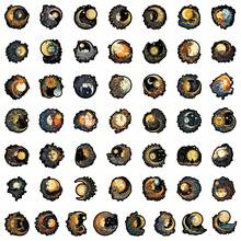 50/100 件太阳和月亮女神贴纸防水贴花适用于水瓶、笔记本电脑、剪贴簿和自行车 - 充满活力的设计，是创意装饰和有趣礼物的理想复活节礼物、海报、贴纸、墙壁艺术、春季装饰品让您的家焕然一新、Rama 装饰贴纸 - 彩色 - 查看 6