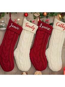 Personalized Embroidered Christmas Stocking, Custom Knitted Family Stockings, 2025 Holiday Stocking With Name, Family Christmas Stockings.Gifts For Family, Gifts For Youth, Gifts For Her, Christmas Stockings, Christmas Gifts,Multi-Functional,Durable,Ornamental,Reusable,Exquisite,Stylish,High-Quality,Colorful,Modern,Custom,Personalized,Unique,Ideal Gifts For Him,Ideal Gifts For Her,Boyfriend,Dad,Girlfriend,Mom,Family,Friends,Tea Room,Home,Garden,Office,For Anniversaries,For Valentine's Day,For Mother's Day,For Birthdays,For Father's Day,For Graduation,For Weddings,For Housewarming,Personal Items