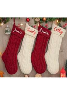 Personalized Embroidered Christmas Stocking, Custom Knitted Family Stockings, 2025 Holiday Stocking With Name, Family Christmas Stockings.Gifts For Family, Gifts For Youth, Gifts For Her, Christmas Stockings, Christmas Gifts,Multi-Functional,Durable,Ornamental,Reusable,Exquisite,Stylish,High-Quality,Colorful,Modern,Custom,Personalized,Unique,Ideal Gifts For Him,Ideal Gifts For Her,Boyfriend,Dad,Girlfriend,Mom,Family,Friends,Tea Room,Home,Garden,Office,For Anniversaries,For Valentine's Day,For Mother's Day,For Birthdays,For Father's Day,For Graduation,For Weddings,For Housewarming,Personal Items