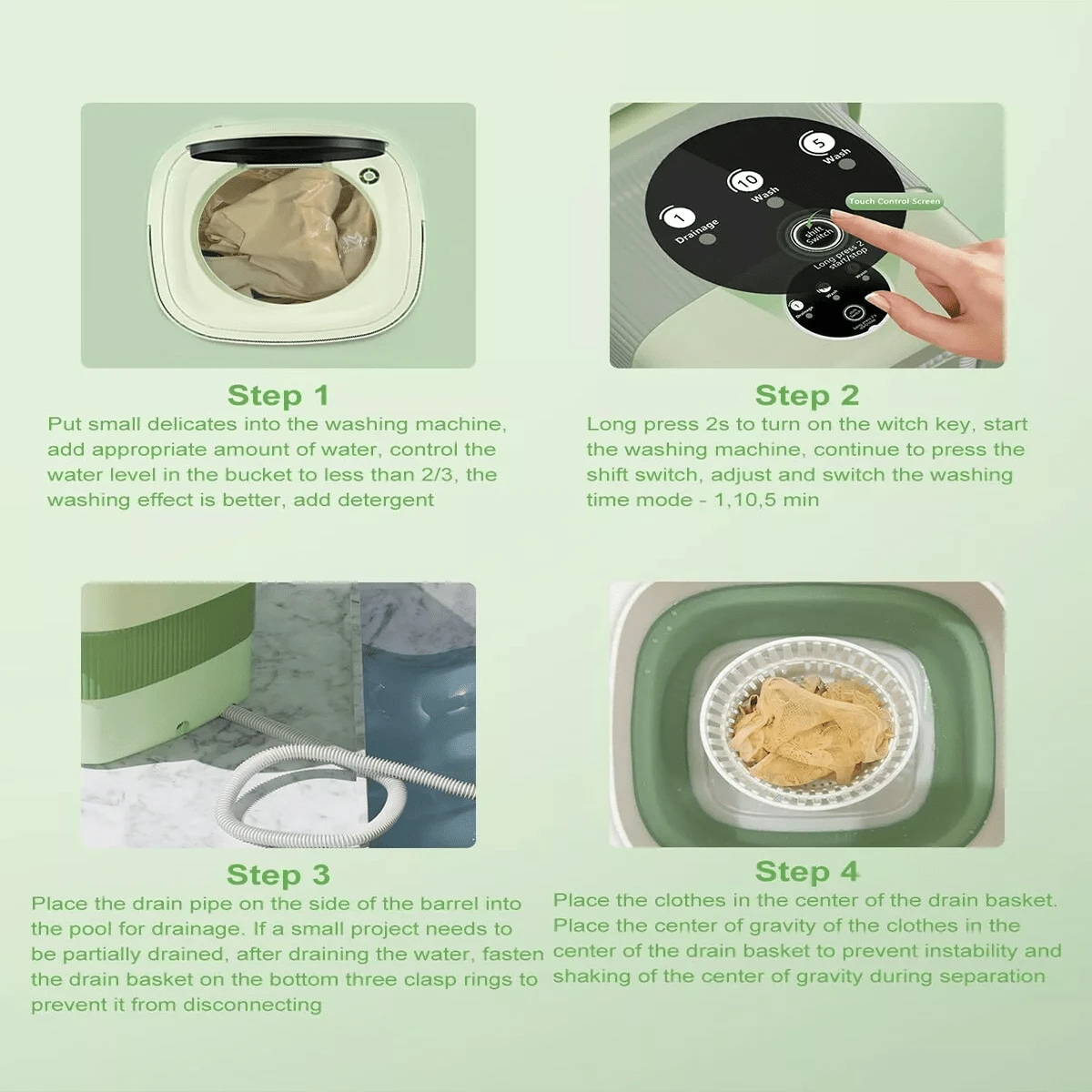 Portable Washing Machine Weighs 2 In 1 Mini Washer And Dryer Laundry