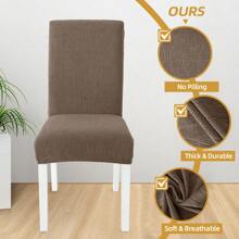 Ystyle Chair Covers With Backrest 4/6 Pieces, Kitchen Chair Covers, Stretch Chair Cover, Universal Dining Room Chair Covers, Washable Removable, Easy To Clean