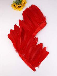 Decorații din pene de gâscă de 2 metri Franjuri pentru decorațiuni pentru petreceri de nuntă, pene de macrame, bricolaj, panglici colorate pentru artizanat - Multicolor - Vizualizare 12