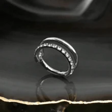 1 件钛合金氧化锆鼻环铰链隔膜耳环软骨耳屏耳轮穿孔首饰 - 幾何 - 查看 11