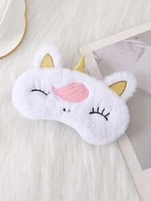 1 miếng che mắt thêu họa tiết hoạt hình, mặt nạ ngủ hình kỳ lân, gấu trúc và cáo dễ thương, miếng che mắt bằng vải bông mềm mại, miếng che mắt khi ngủ di động cho phòng ngủ, du lịch, văn phòng, trường học - Nhiều màu - Xem 9