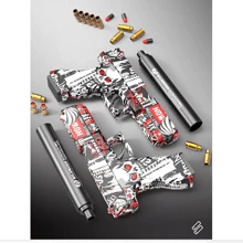 1x Toy G-LOCK Gun - With (10+8) Soft Foam Bullets - Fast & FREE Shipping - Multicolor - View 5