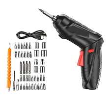Mini Cordless Electric Screwdriver With 47  Screwdrivers Black - màu đen - Xem 7