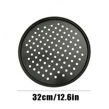 带孔圆形披萨盘，适用于烤箱的不粘披萨盘 9 英寸、11 英寸、12 英寸，披萨烤盘，带孔碳钢披萨烤盘，适用于家庭餐厅厨房烘焙 - 彩色 - 查看 10